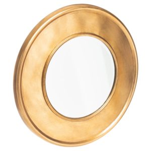 Espejo oro metal-cristal Diámetro Interior 43 cm